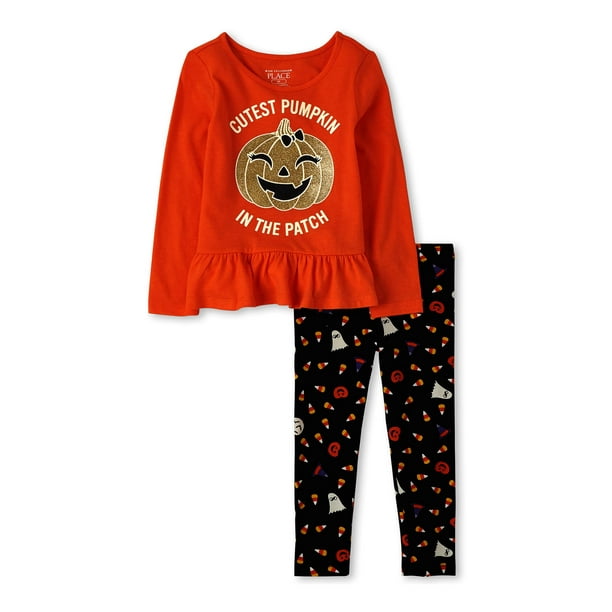 The Childrens Place Baby Girls Halloween Pajama Set